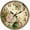 10inch/25cm, variant on 2D Flat Wooden Wall Clock, Basketball Theme Retro Design, Silent Non-Ticking Print Home Decoration for Sports Fans, Basketball Room Decor, AA Battery Not Included