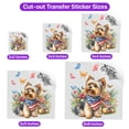 thumbnail image 5 of Yorkshire Terrier Celebrates Spring and Enjoys a Happy Easter Cutout Transfer Sticker Yorkie Dog Lover Gifts Transparent Decal Art Decor - 02001, 5 of 5