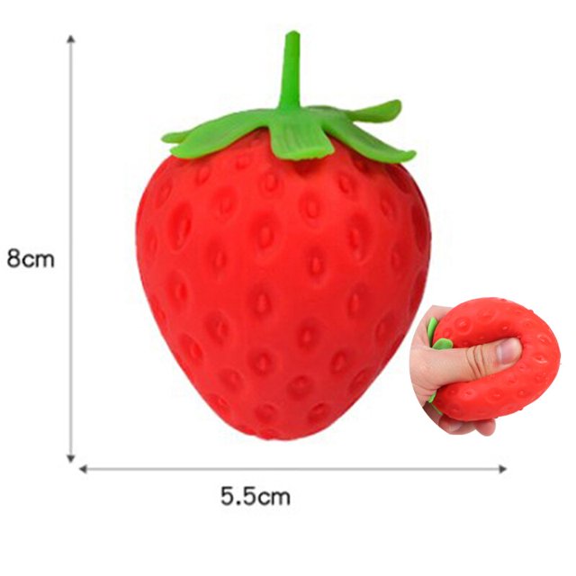 Almohada de fresa Súper suave, juguete creativo, ligera, Linda muñeca de fresa, muñeca decorativa para el hogar, adornos para niñas, regalo qym unisex