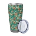 thumbnail image 2 of Rocae Autumn Maple Leaves 1 for 20 Ounces Stainless Steel Insulted Tumbler Car Cup Drink Mug Inspirational Graduate Present-Straw Two-piece Set, 2 of 8