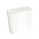 thumbnail image 5 of Cubo de basura delgado con tapa a presión para inodoro, contenedor multiusos. Blanco, 5 of 9
