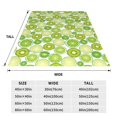 thumbnail image 3 of Salouo Kiwi Lemon Print Bed Blankets,Flannel Blanket Comfortable Air Conditioning Blanket Lightweight Blanket for Sofa Bed Travel & Couch -80"x60", 3 of 8