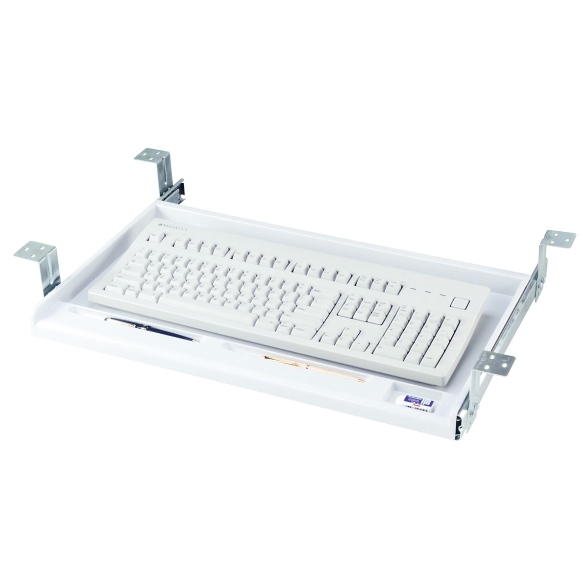 Standard Under Desk Keyboard Tray (Platinum)