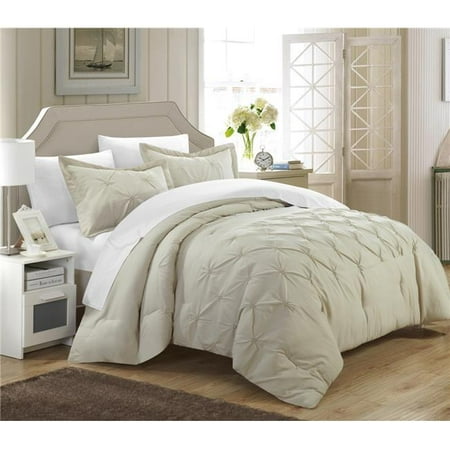 Chic Home Ds3843 Us Ronika Pinch Pleat Pintuck Duvet Cover Set