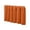 Orange, variant on Summercome Kitchen Curtain 20 Inches Length Rod Pocket Blackout Curtain Tiers for Bathroom Short Curtain Drape Window Treatment Valance for Bay Windows, 2 Panels, W39 x L27.5 inch, Black