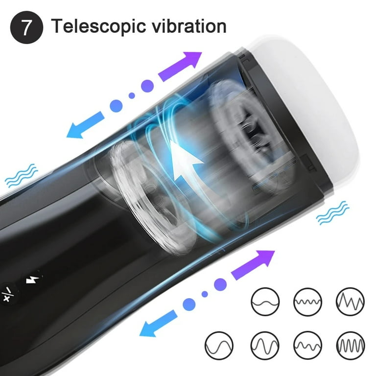 XBONP Automatic Telescopic Male Masturbator Handfree Thrusting Machine  Masturbation Cup Adult Sex Toys for Men
