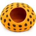thumbnail image 7 of Woolygon Wool Cat Cave Bed Handcrafted from 100% Merino Wool, Eco-Friendly Felt Cat Cave for Indoor Cats and Kittens (Yellow ), 7 of 7