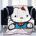 thumbnail image 6 of Hello Kitty Throw Blanket, Cozy Flannel Blankets For Boys Girls, Super Soft Warm Blanket For Couch Sofa Bed, 6 of 9