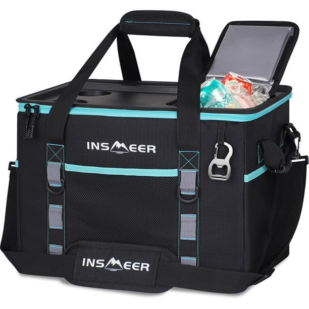 Enfriador INSMEER, 40 L, carcasa dura y blanda, portátil, 70 latas