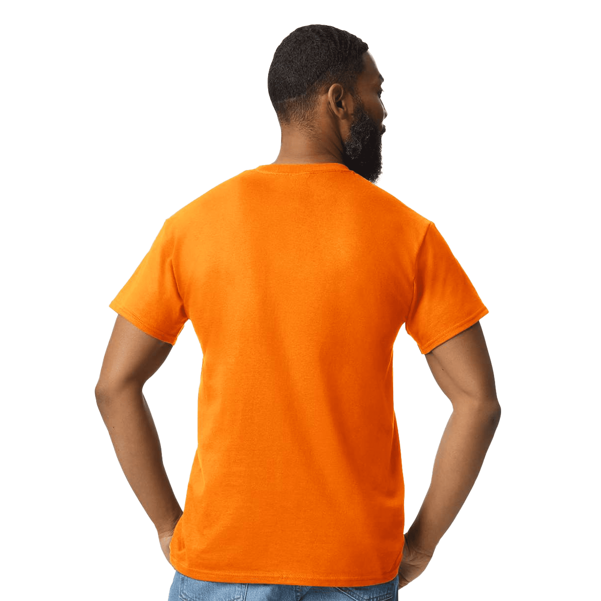 Gildan Hi Vis Safety Orange Pocket T-Shirt, Sizes S-5XL,12 pack