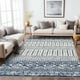 thumbnail image 3 of Alfombra Art&Tuft Moroccan, 122 x 183 cm, lavable, antideslizante, azul, 3 of 6