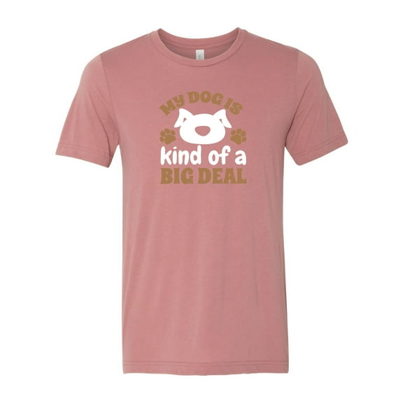 Unisex Fit My Dog is Kind of An Important Person Short Sleeve T-Shirt-Mauve Triblend-Large