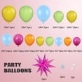 thumbnail image 3 of Green Blue Yellow Orange Balloon Arch, Rainbow Balloon Garland with Rose Red Yellow Orange Blue Green Latex Balloons Rose Red Foil Balloons for Birthday Aloha Luau Fiesta Party Decorations, 3 of 4