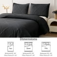 thumbnail image 4 of Jessy Home King Size Black Quilt Bedding Set Gray Quilt Microfiber Bedspread Coverlet Set, 4 of 7