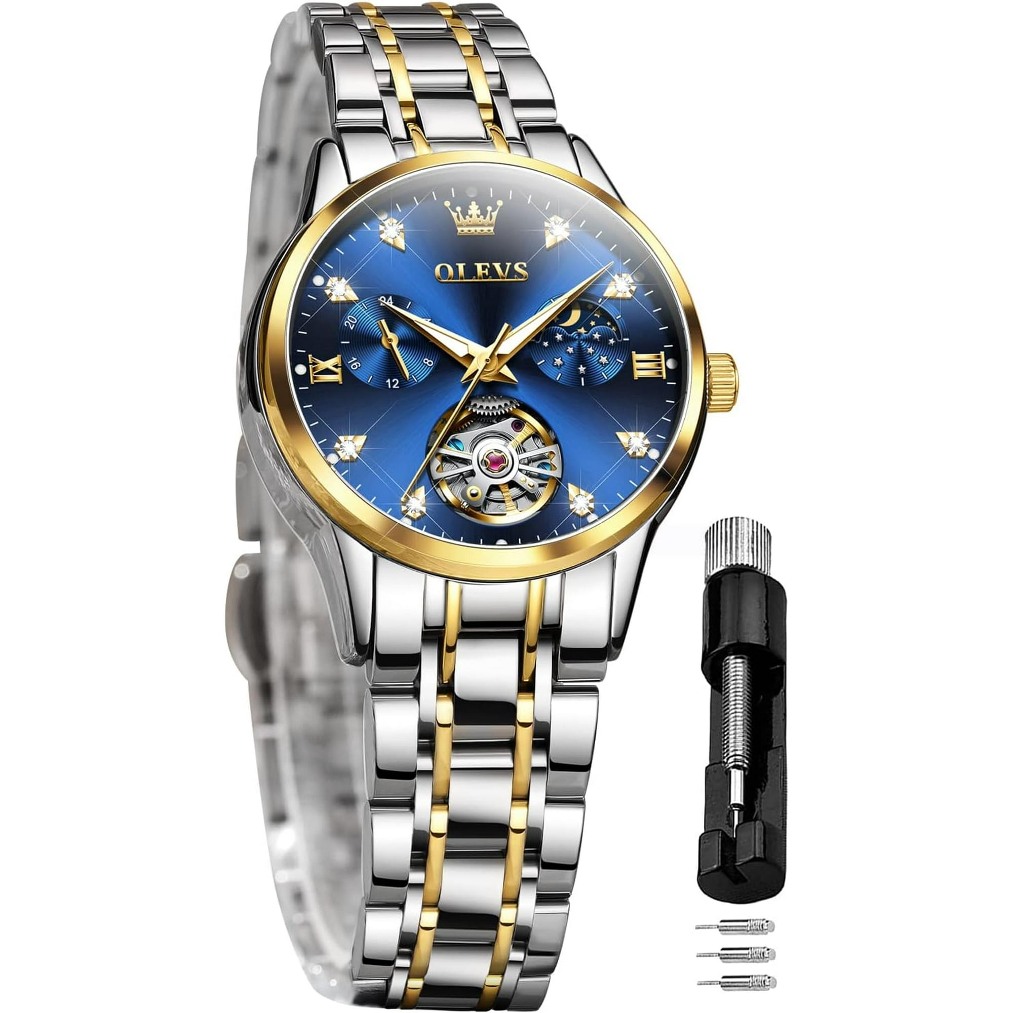 Blue dial watches for ladies hotsell
