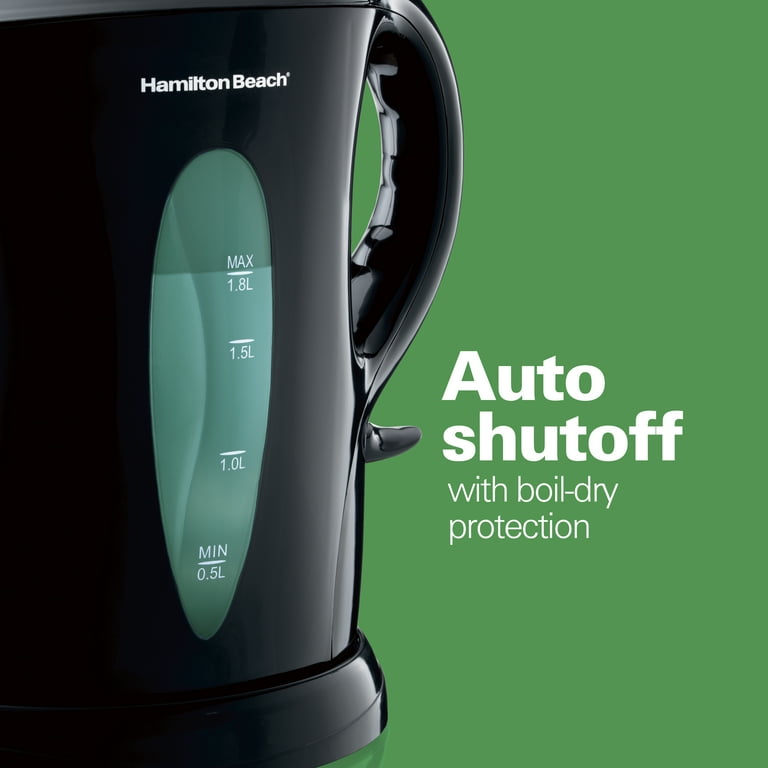 Hamilton Beach Glass Electric Tea Kettle 1L Cordless — Moburk