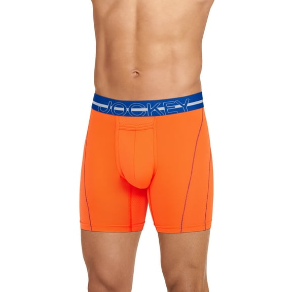 Jockey Men's Sport Silver Microfiber 7.5" Boxer Brief