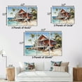 thumbnail image 4 of Designart "Tropical Retreat in the Caribbean II" Beach & Ocean Metal Art Print Set, 4 of 5