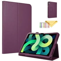 TECH CIRCLE iPad 10th Generation Case 2022, Premium Leather Slim Folio Stand Smart Protective Women Men Case with Auto Wake/Sleep for iPad 10th Gen 10.9" 2022 A2696 A2757 A2777, Purple