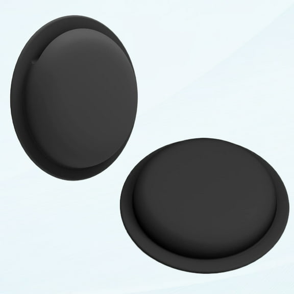 Air Tag Sticker Stick-on Adhesive Mount Silicone for TV Remote Car Phone 2 Pack Black