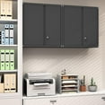 thumbnail image 2 of Sunny Lane Locking Metal Wall Cabinets for Garage, Garage Cabinets Wall Mount, Steel Floating Hanging Storage Cabinet with Doors and Adjustable Shelf for Utility Room, 2 of 9