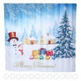 thumbnail image 2 of Shower Curtain,200x180cm Christmas Themed Pattern Bathroom Accessories Waterproof Shower Curtain Exquisite Design, 2 of 8
