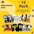 thumbnail image 2 of Cachorros de peluche novedosos Plush Dogs 4E's, paquete de 12 unidades de 13 cm para niños, 2 of 8
