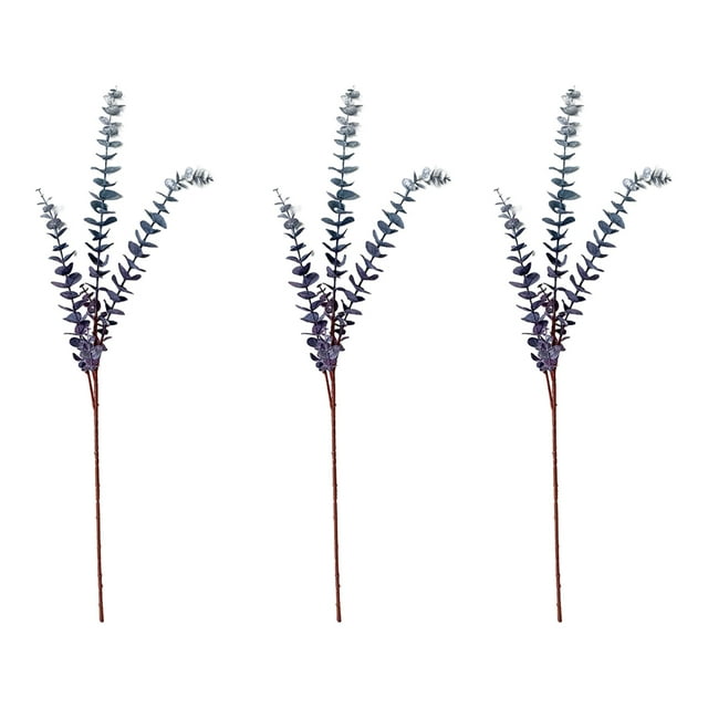 ZheElen 3pcs/set Wide Artificial Plant Versatile Décor Choice For Any Setting blue 1Set