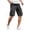 Dark Gray, variant on Men's Cargo Shorts Summer Beach Elastic Waist Drawstring Shorts Durable Loose Fit Outdoor Workwear Utility Shorts