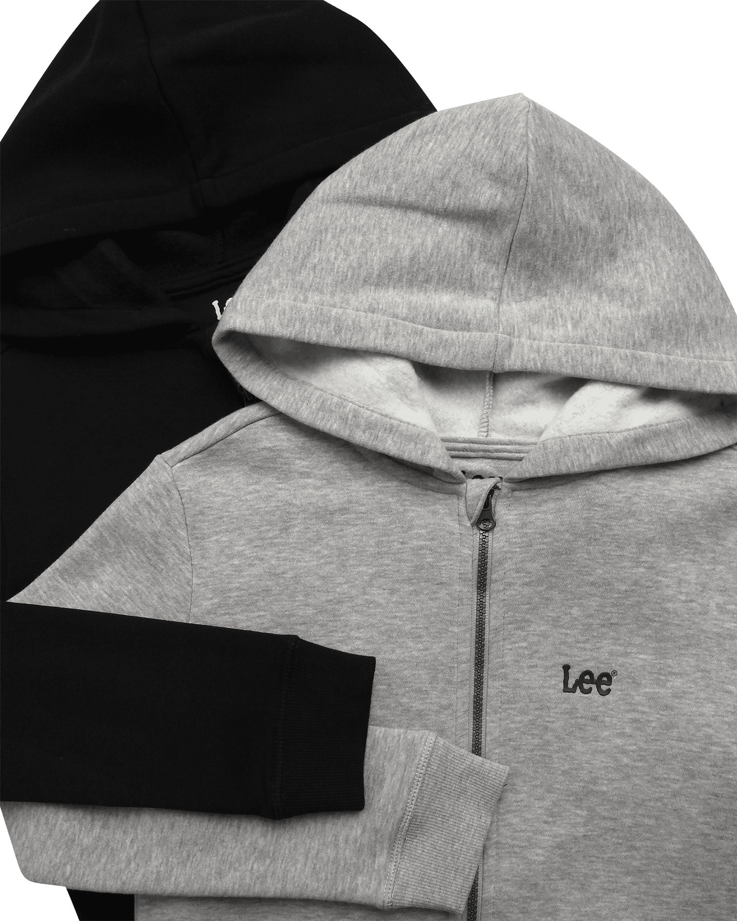 Lee Boys Zip Up Hoodie Lightweight Soft Hooded Sweatshirt for Boys Plain Hoodies 2 or 3 Pack