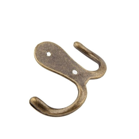 

Double Prong Robe Hook Rustic Hooks Retro Cloth Hanger Coat Hanger