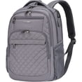 thumbnail image 1 of Mochila de viaje para portátil KROSER de 17 pulgadas, repelente al agua, gris oscuro, 1 of 7