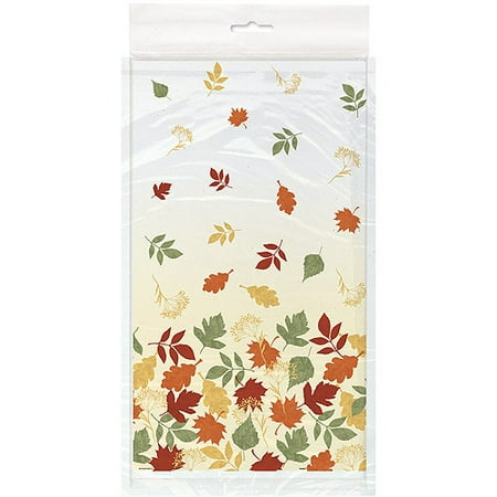 Autumn Leaves Plastic Table Cover - Rectangle