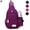 Purple, variant on Crossbody Sling Backpacks for Women Men Nylon Waterproof Shoulder Chest Bags Messenger Bags for Hiking Cycling Travel Business (Purple)