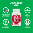 thumbnail image 6 of VitaWorks Kids Zinc 15mg Chewable Tablets  - Cherry Flavor - Vegan, GMO-Free - Dietary Supplement for Immune Support - for Children - 120 Chewables, 6 of 8