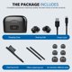 thumbnail image 5 of Audífonos recargables para personas mayores con cancelación de ruido Mini amplificador auditivo invisible para adultos Pérdida auditiva Audífonos digitales con par de estuche de carga, negro, 5 of 5