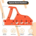 thumbnail image 4 of Plasterboard Fast Cutter Plasterboard Edger Precise 45° 60° Gypsum Board Chamferer with 10 Blades Plastic Plasterboard Edger Woodworking Hand Plane Tool for Drywall Plasterboard, 4 of 8