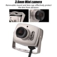 thumbnail image 4 of Minicámara DEWIN, cámara de seguridad IR Cemera, minicámara con lente de 3,6 mm, 6 LED, cable CMOS, cámara de seguridad CCTV, videocámara digital nocturna PAL/NTSC (PAL), 4 of 7