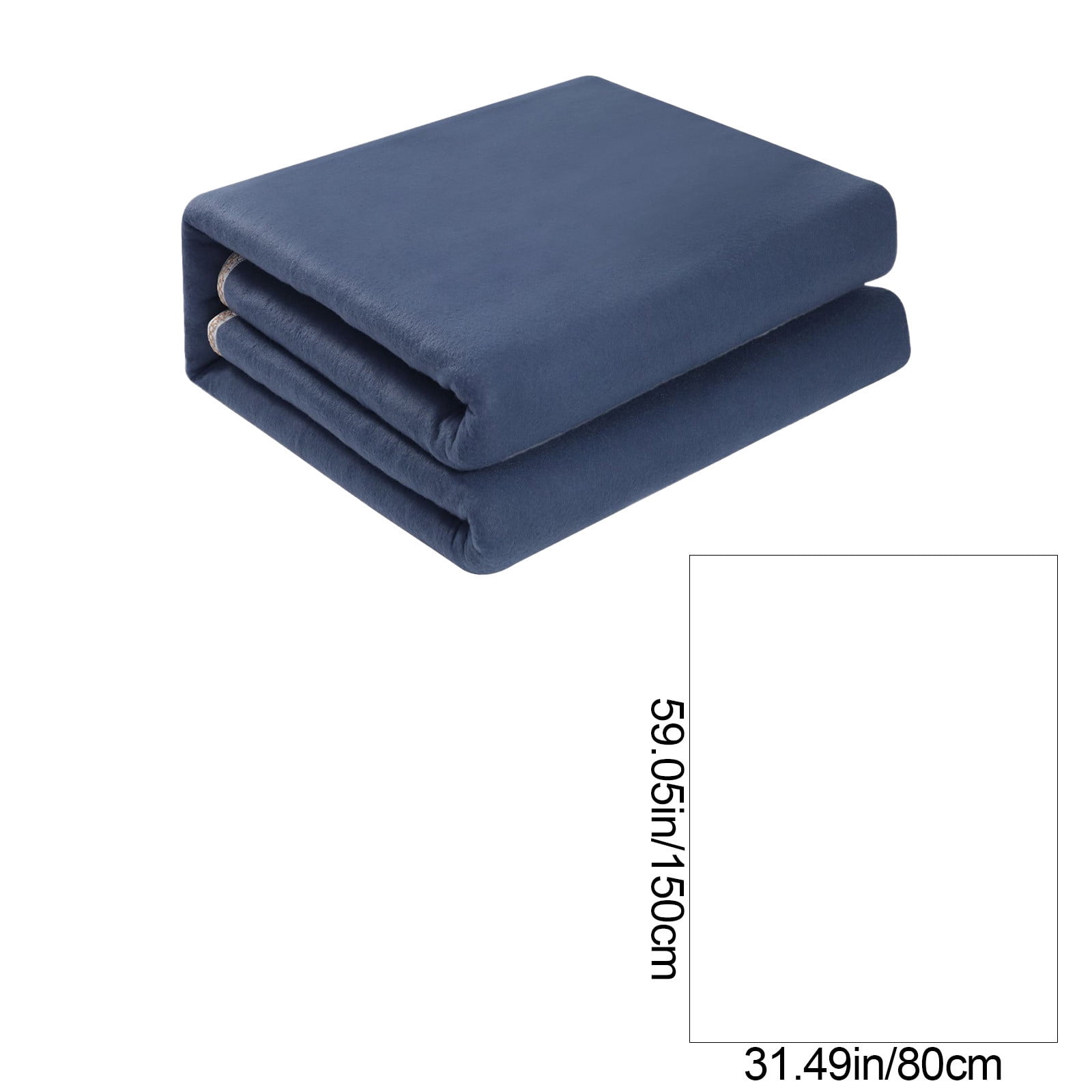 Hyknon Heated Blanket Non-Woven Breathable Electric Throw Blanket 59x31.5" Comfortable Blue Heating Blanket for Living Room Office Car