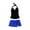 Black - blackcobalt, variant on Profile Womens Tri Color Scallop Skirt 2 Piece Tankini, Black, 6