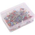 thumbnail image 5 of TORUBIA 250 Pieces Head Pins, Glass Head Pins 38mm Multicolor Quilting Pins with Box for Crafts(Colorful), 5 of 5