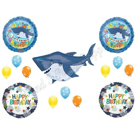  SHARK  Birthday  Boy Party  Balloons Decoration Supplies  