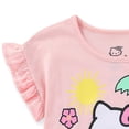 thumbnail image 5 of Hello Kitty Sanrio Short Sleeve Shirt and Chambray Shorts Set (Girls), 2 Piece Set, Sizes 4-12, 5 of 7