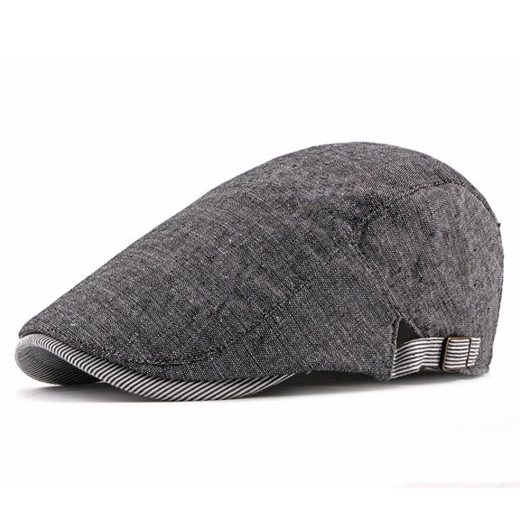 Classic Wool Beret Hat for Men Women Lightweight British Style Unisex Fashion Cap Autumn Spring Newsboy Flat Cabbie Driving Black One Size