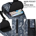thumbnail image 4 of Exotic Papaya Pattern Sling Bag with Fun Kawaii Illustration – Lightweight Durable Polyester Crossbody Backpack Featuring Secure Zippers, Large Compartments, 4 of 5