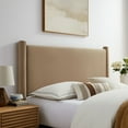 thumbnail image 2 of Headboard, Full, Gray, Velvet, Hotel Bedroom, Modern Contemporary, HB38160, 2 of 7