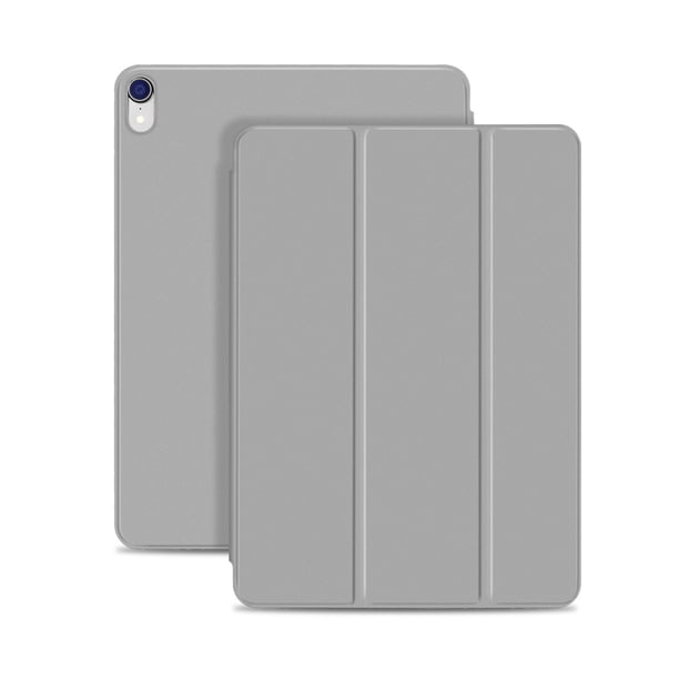 Funda para iPad Pro 11 con portalápices, funda protectora premium con parte trasera de TPU suave y función de reposo/activación automática para iPad Pro 11 2018 (gris) brillar Electrónica