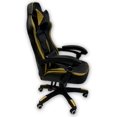 thumbnail image 5 of ViscoLogic Saloon Racing Style Swivel Home Office Gaming Chair (Black Gold), 5 of 5