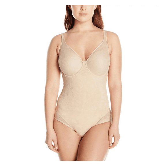 Maidenform  Ultra-Light Firm Tummy-Control Sheer Lace Shaper, Beige , 40C