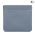 thumbnail image 2 of Earphone Pouch Solid Color Faux Leather Small Coin Pouch Snap Pouch for Earbuds, 2 of 10